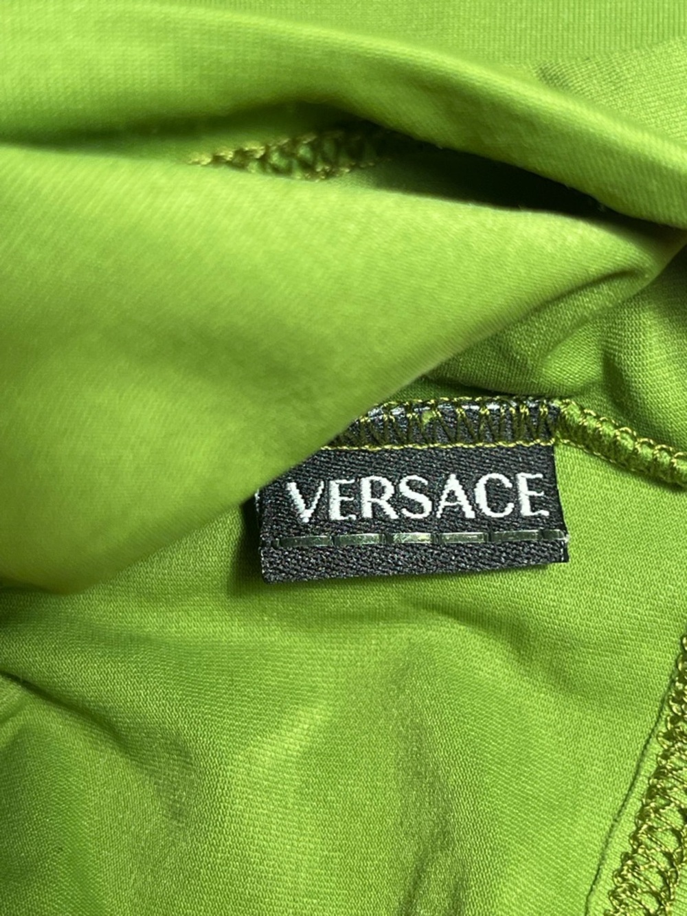 VINTAGE Y2K VERSACE Green top NWT size small - Picture 7 of 9